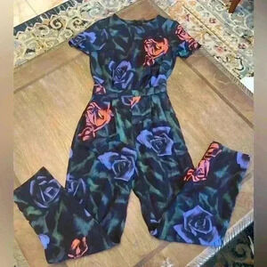 TopShop floral jumpsuit